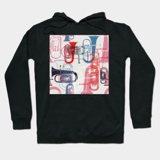 Tuba Tastic Repeat Pattern Hoodie